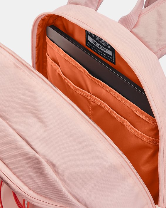 UA Hustle Sport Backpack, Pink, pdpMainDesktop image number 4